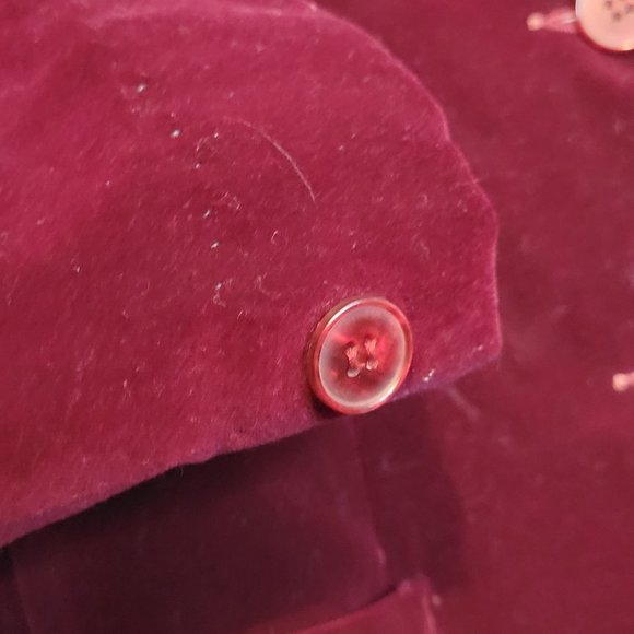 Burgundy 2 Piece Skirt Suit Combed Cotton Womens 13 Thats Me Junior Sportswear - Picture 6 of 14